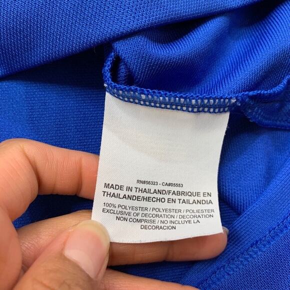 Nike Golf Shirt Mens M Medium Ocean Blue Dri Fit Tour Performance Polo - Picture 6 of 9